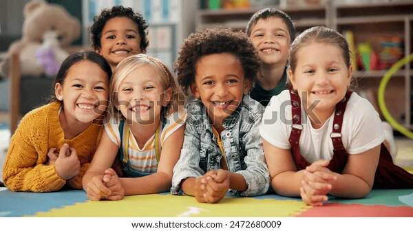 Child smiling and playing, feeling confident and at ease